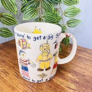 RARE Paul Cardew PROTOTYPE Mug Bear Go to Beach Nautical Pirate Sailor ENGLAND